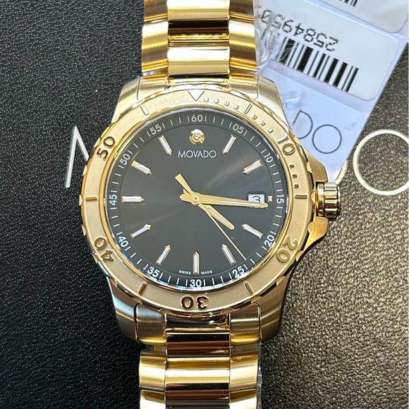 Movado 800 ActiveSport Watch 40mm Black Face With Diamond Marker At 12O’…
